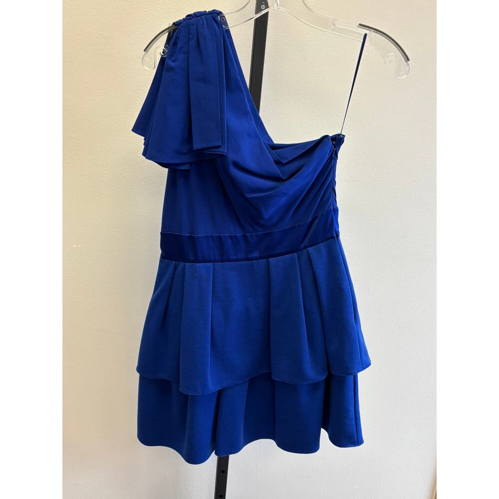 Jay Godfrey Blue One Shoulder Formal Dress Size 4 #49981 - Picture 2 of 3